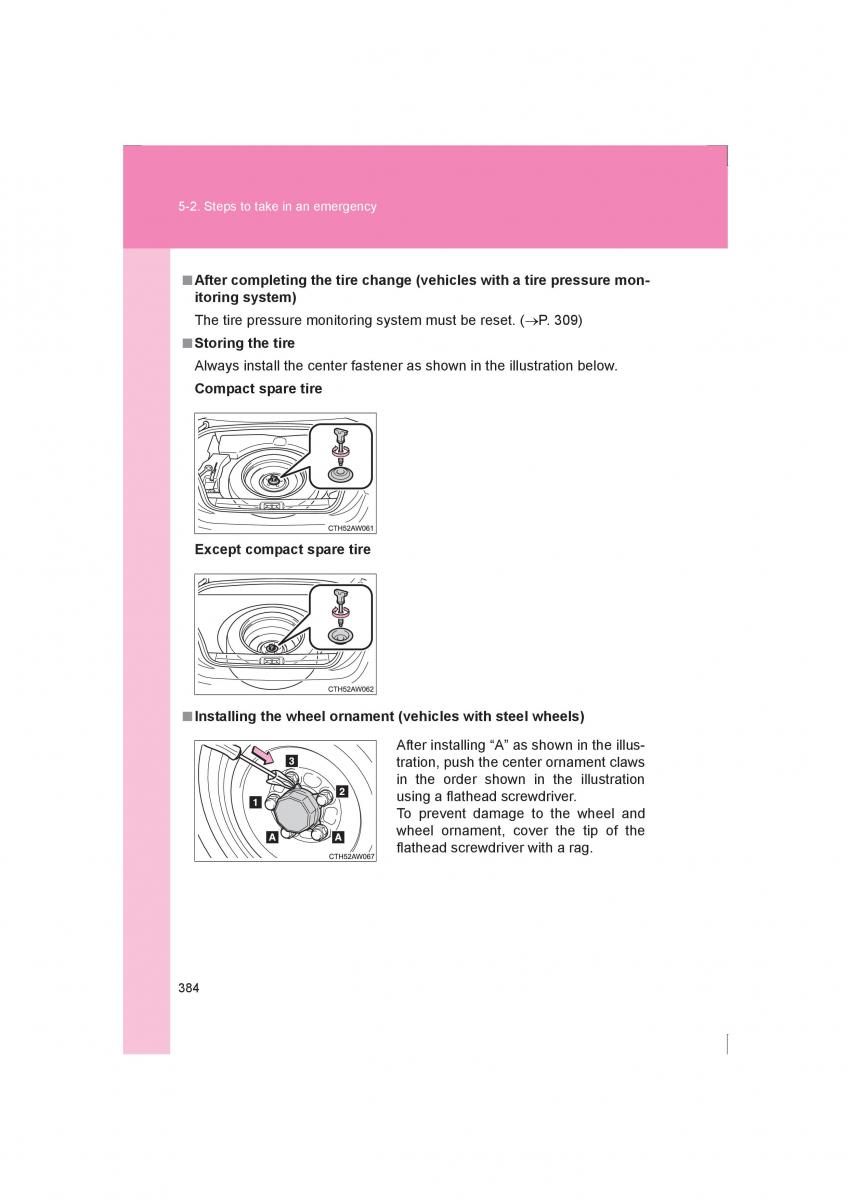 manual  Subaru BRZ owners manual / page 384