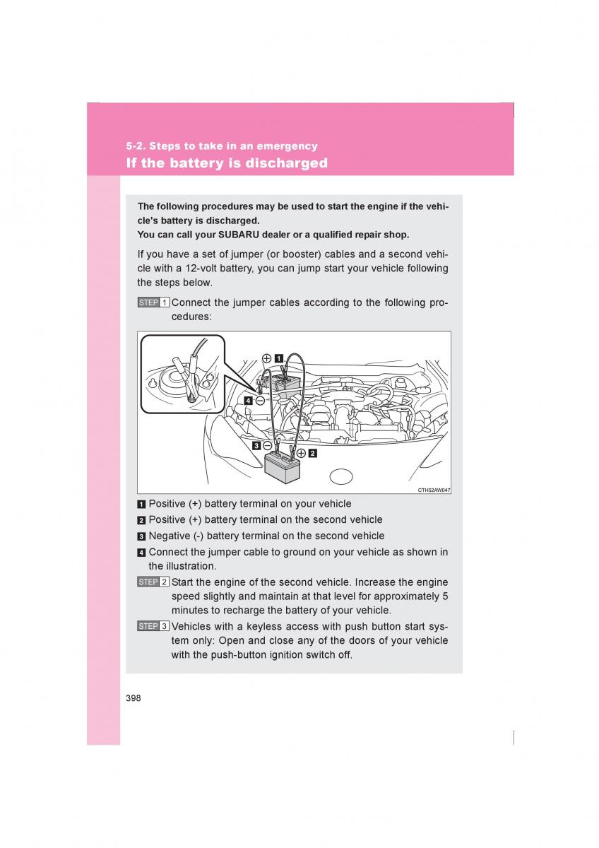 manual  Subaru BRZ owners manual / page 398