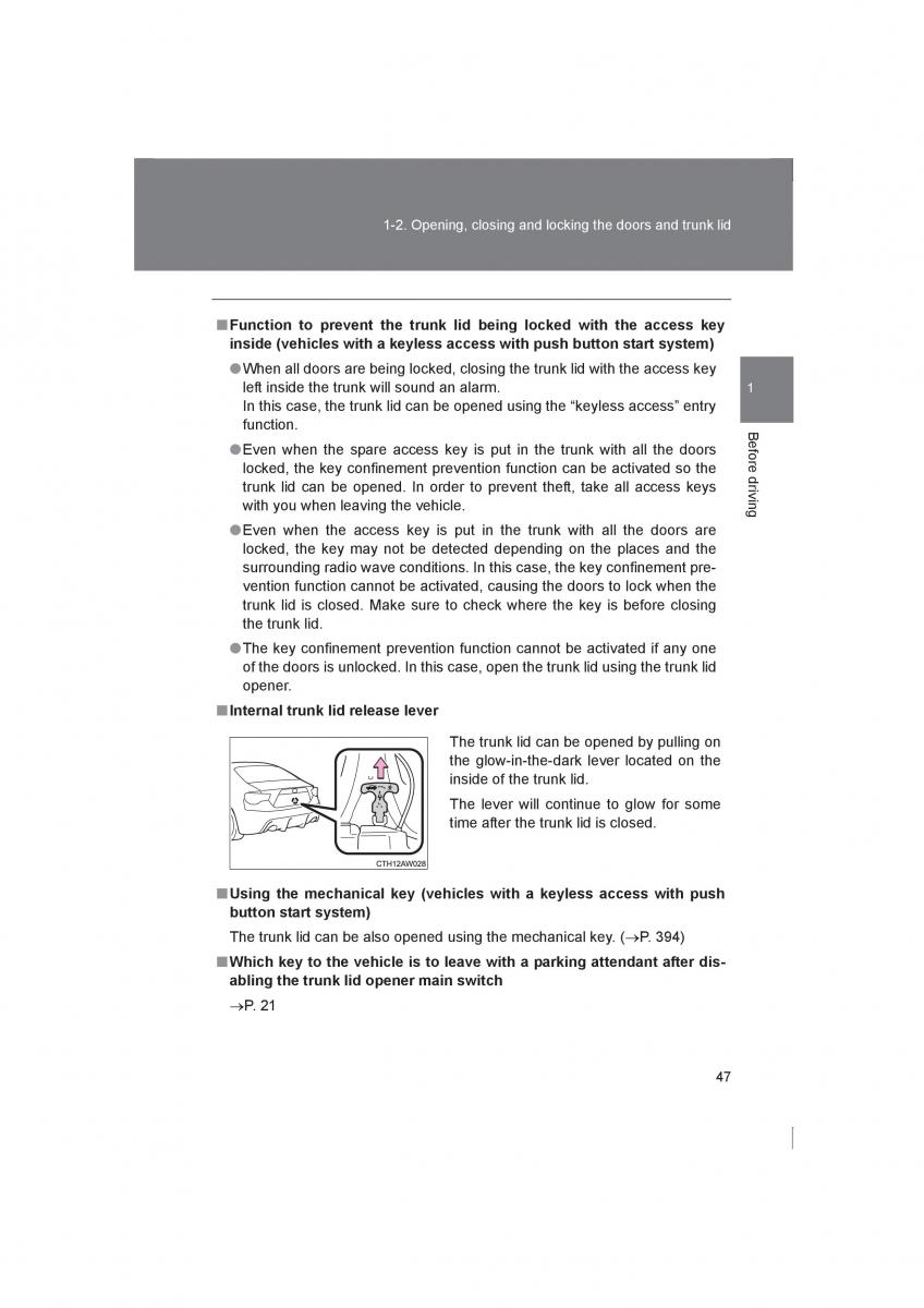 manual  Subaru BRZ owners manual / page 47