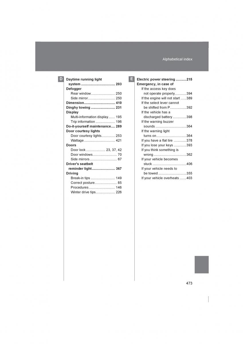 manual  Subaru BRZ owners manual / page 473