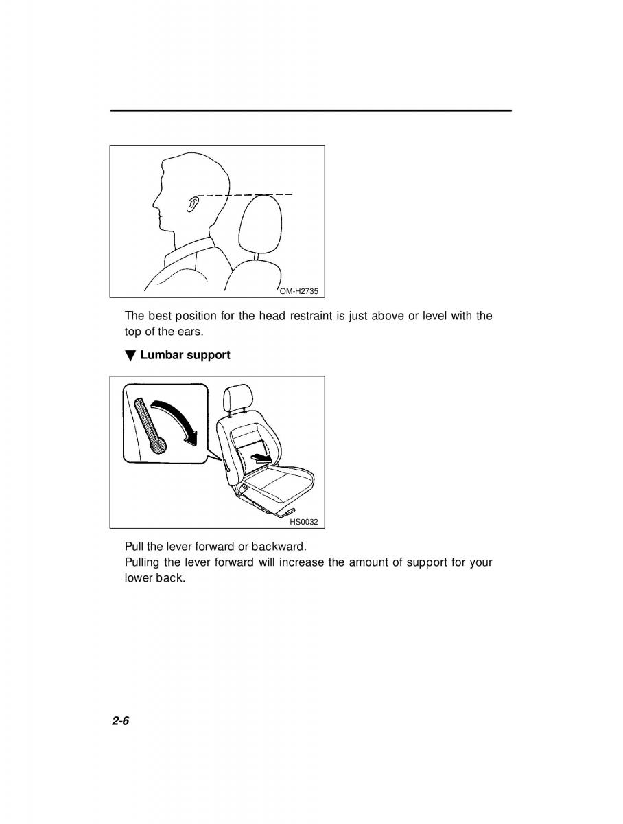 Subaru Forester I 1 owners manual / page 58