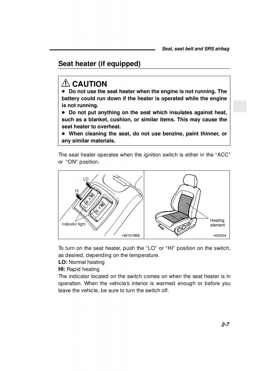 Subaru Forester I 1 owners manual / page 59