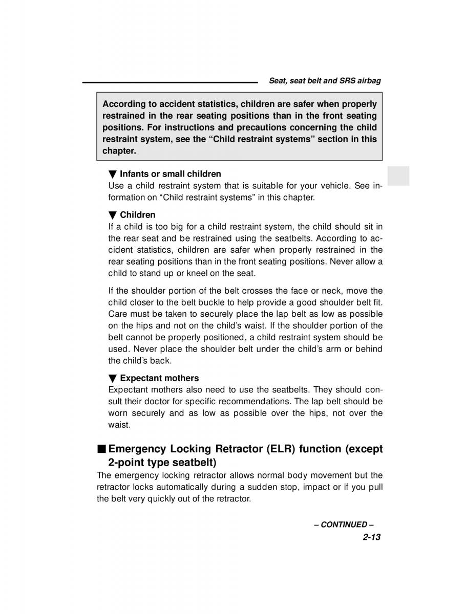 Subaru Forester I 1 owners manual / page 65