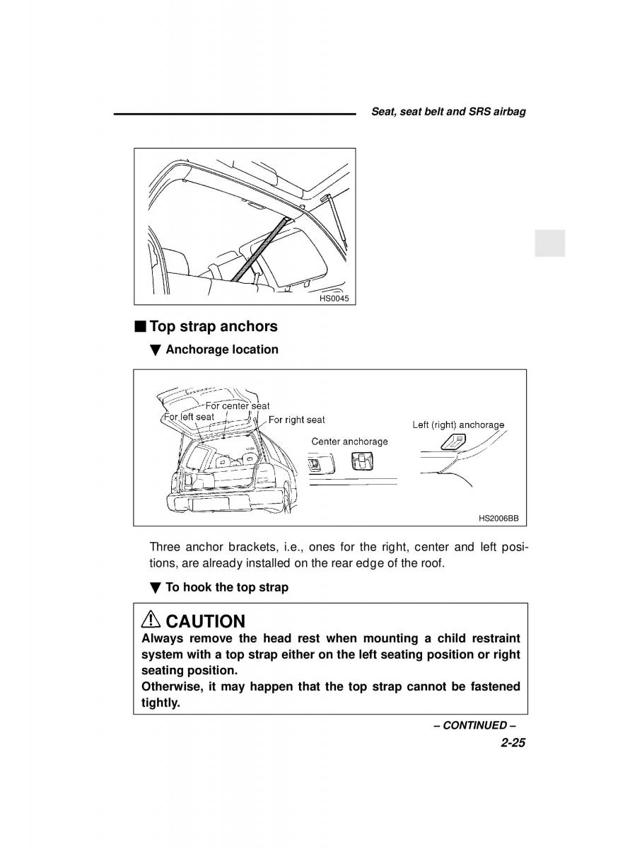 Subaru Forester I 1 owners manual / page 77