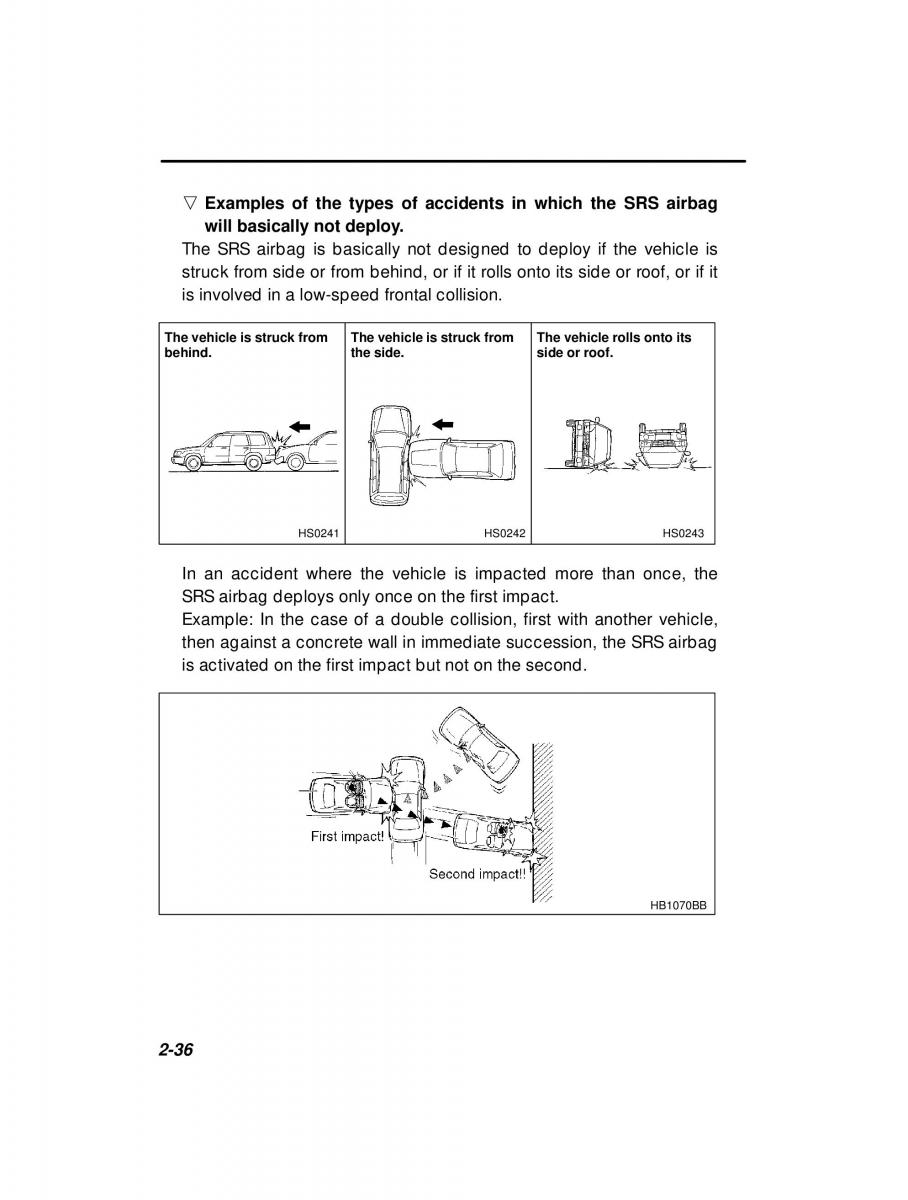 Subaru Forester I 1 owners manual / page 88