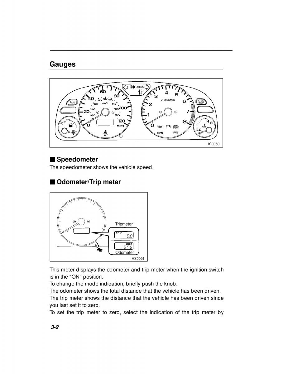 Subaru Forester I 1 owners manual / page 94