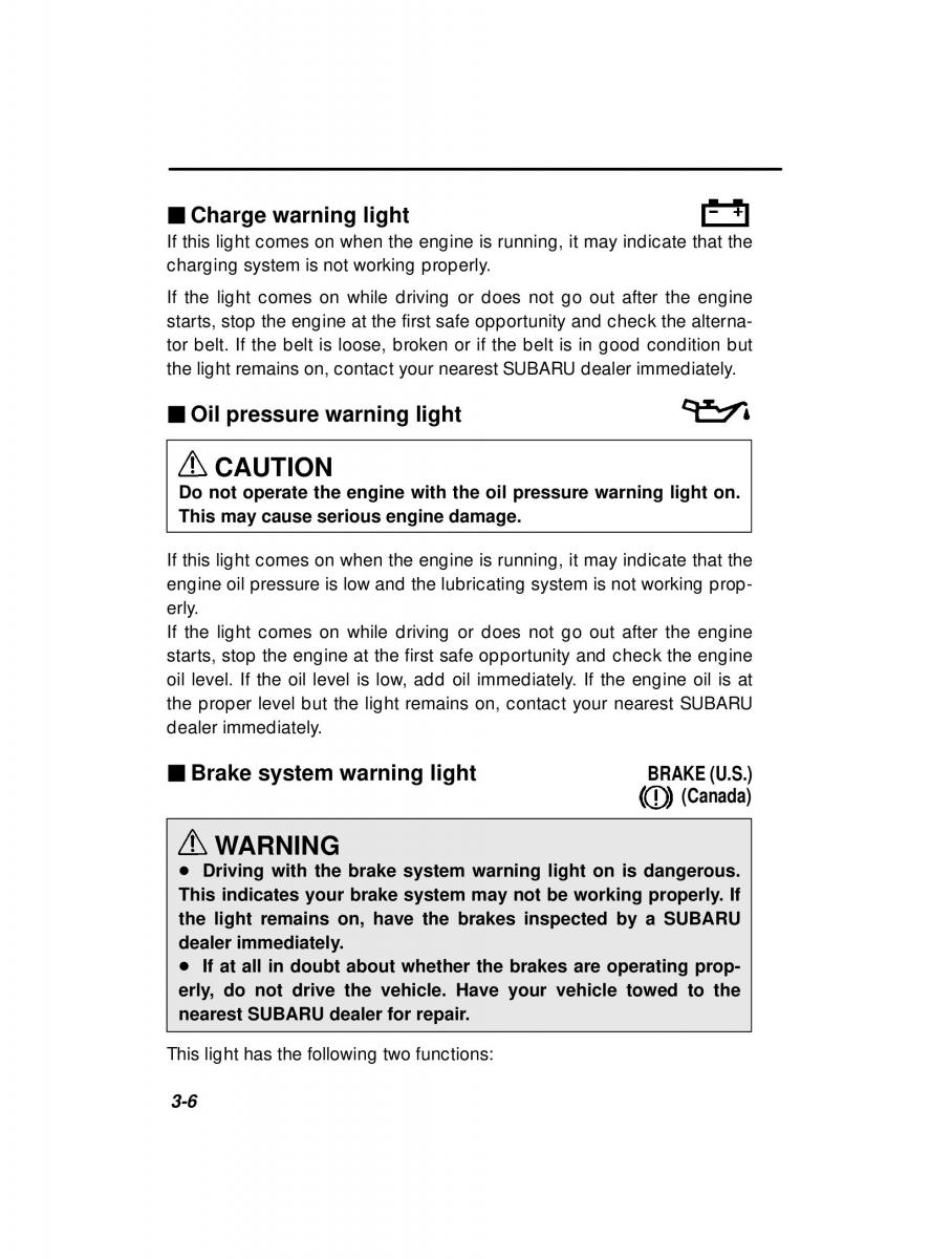 Subaru Forester I 1 owners manual / page 98