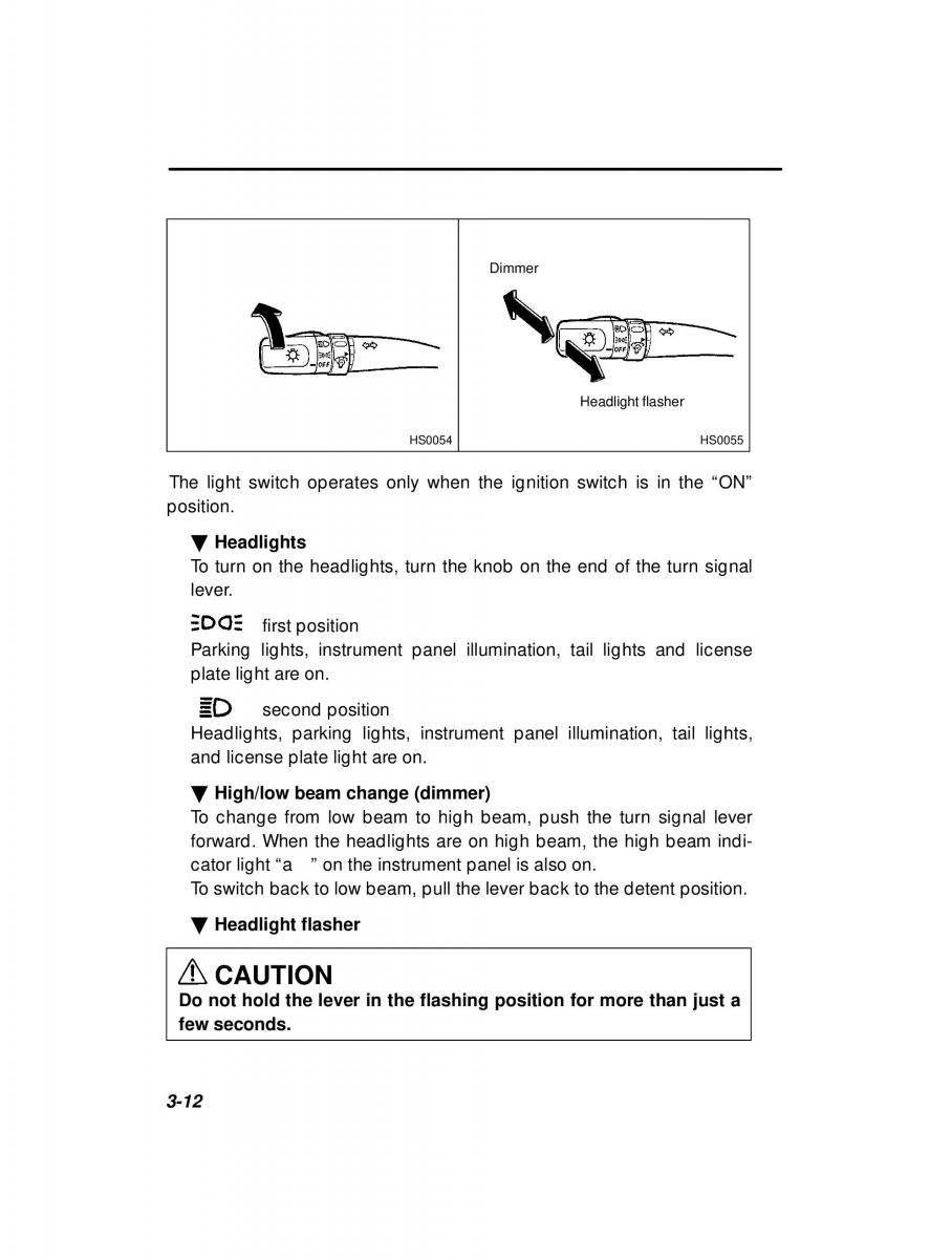 Subaru Forester I 1 owners manual / page 104