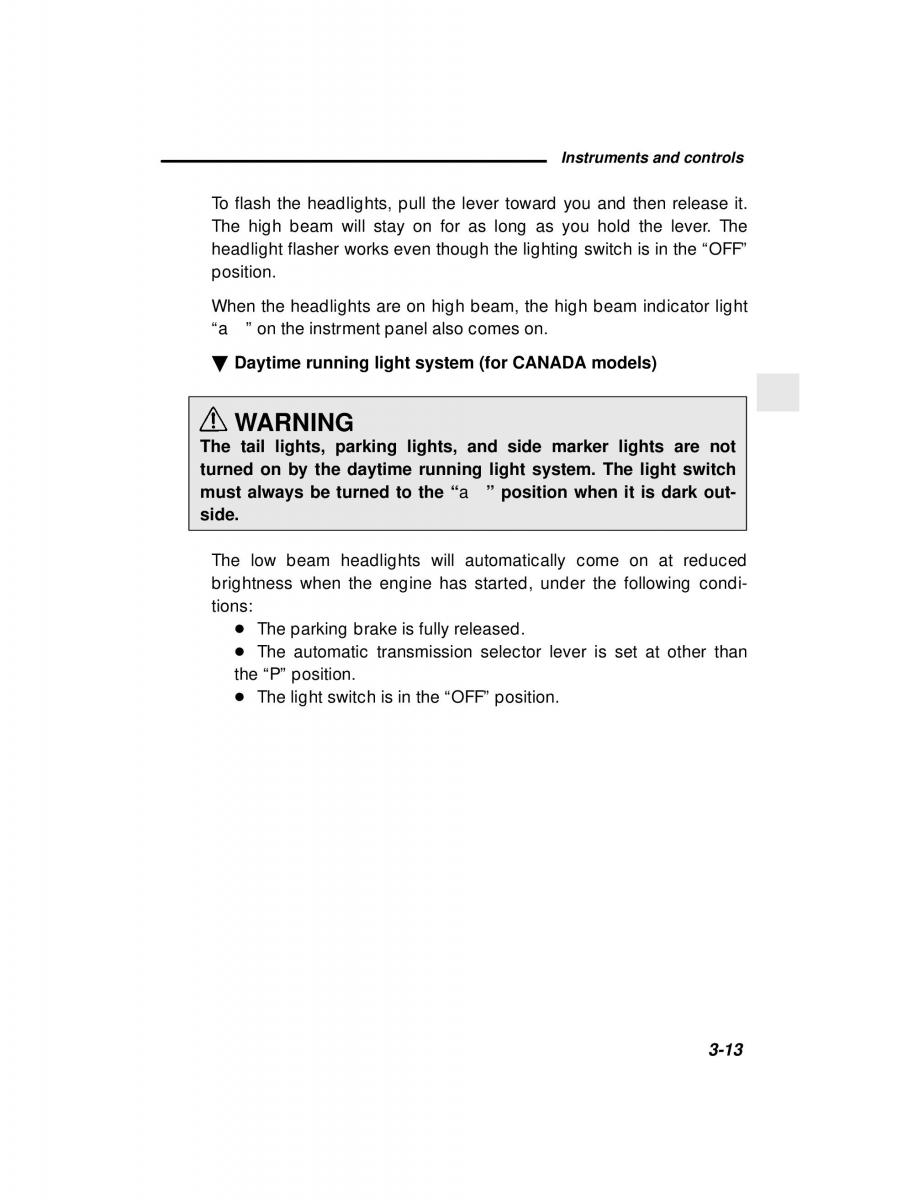 Subaru Forester I 1 owners manual / page 105