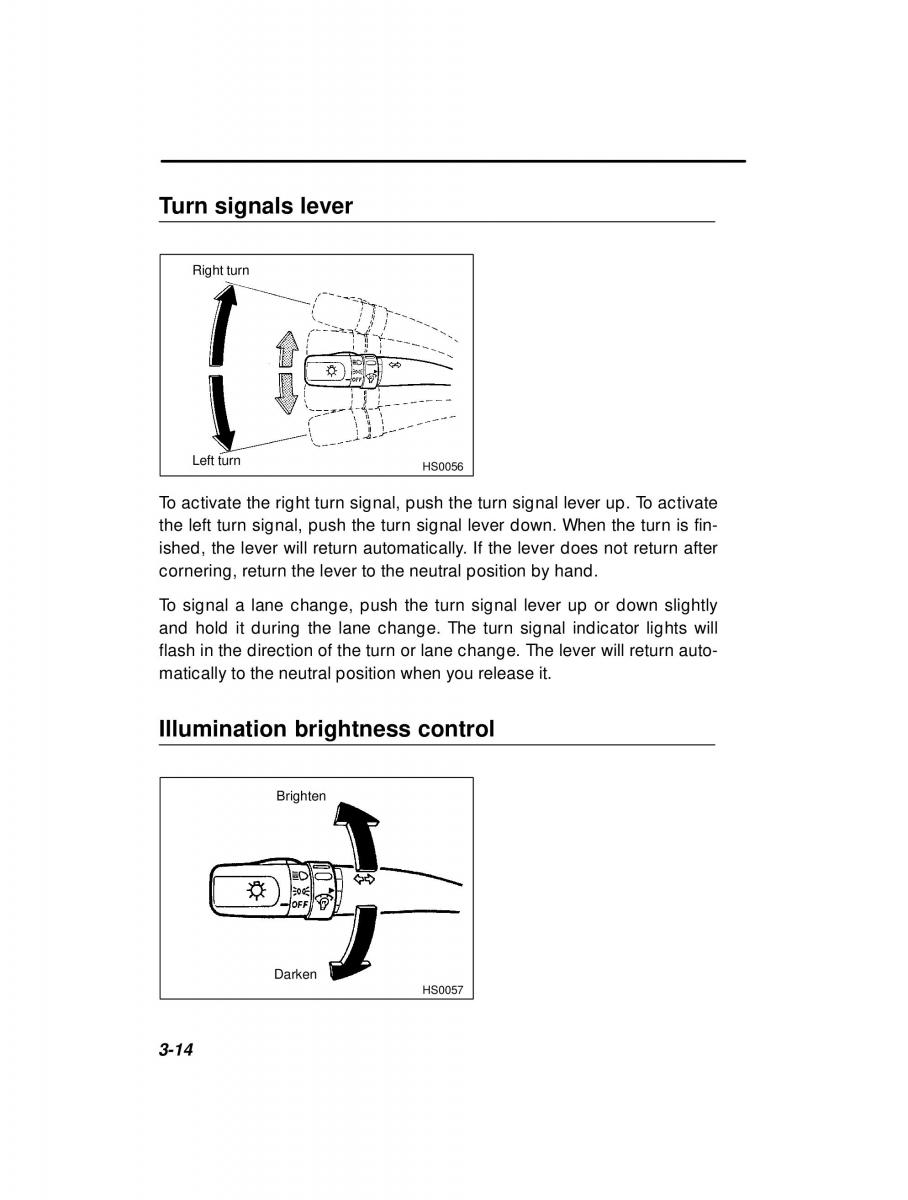 Subaru Forester I 1 owners manual / page 106