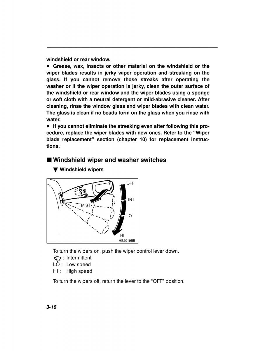 Subaru Forester I 1 owners manual / page 110