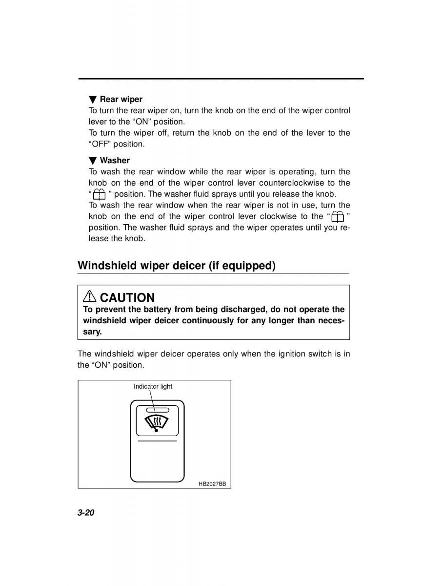 Subaru Forester I 1 owners manual / page 112