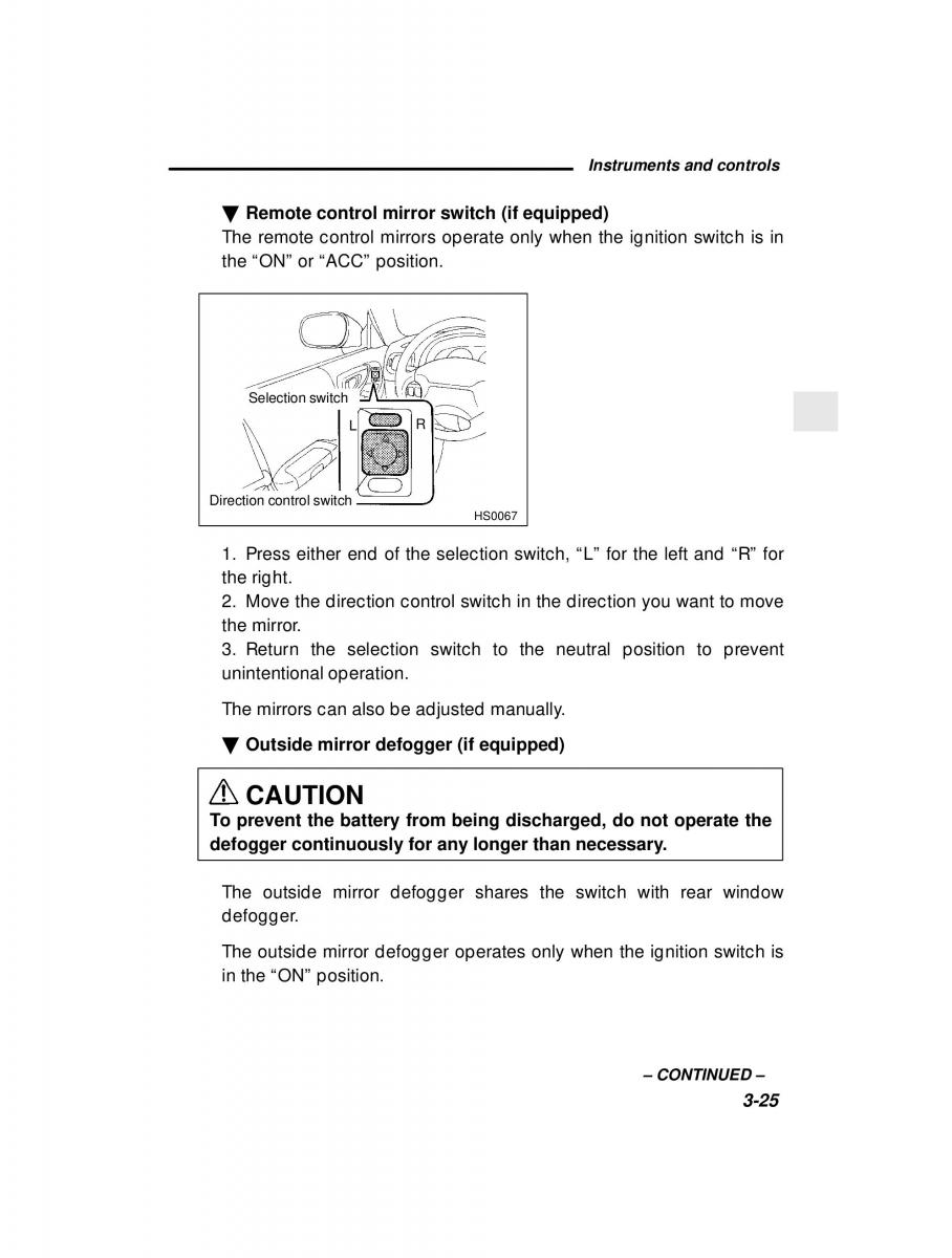 Subaru Forester I 1 owners manual / page 117