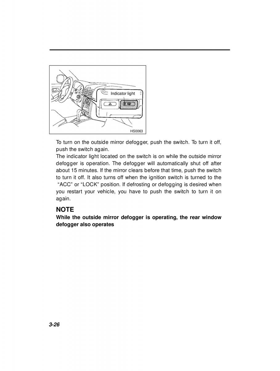 Subaru Forester I 1 owners manual / page 118