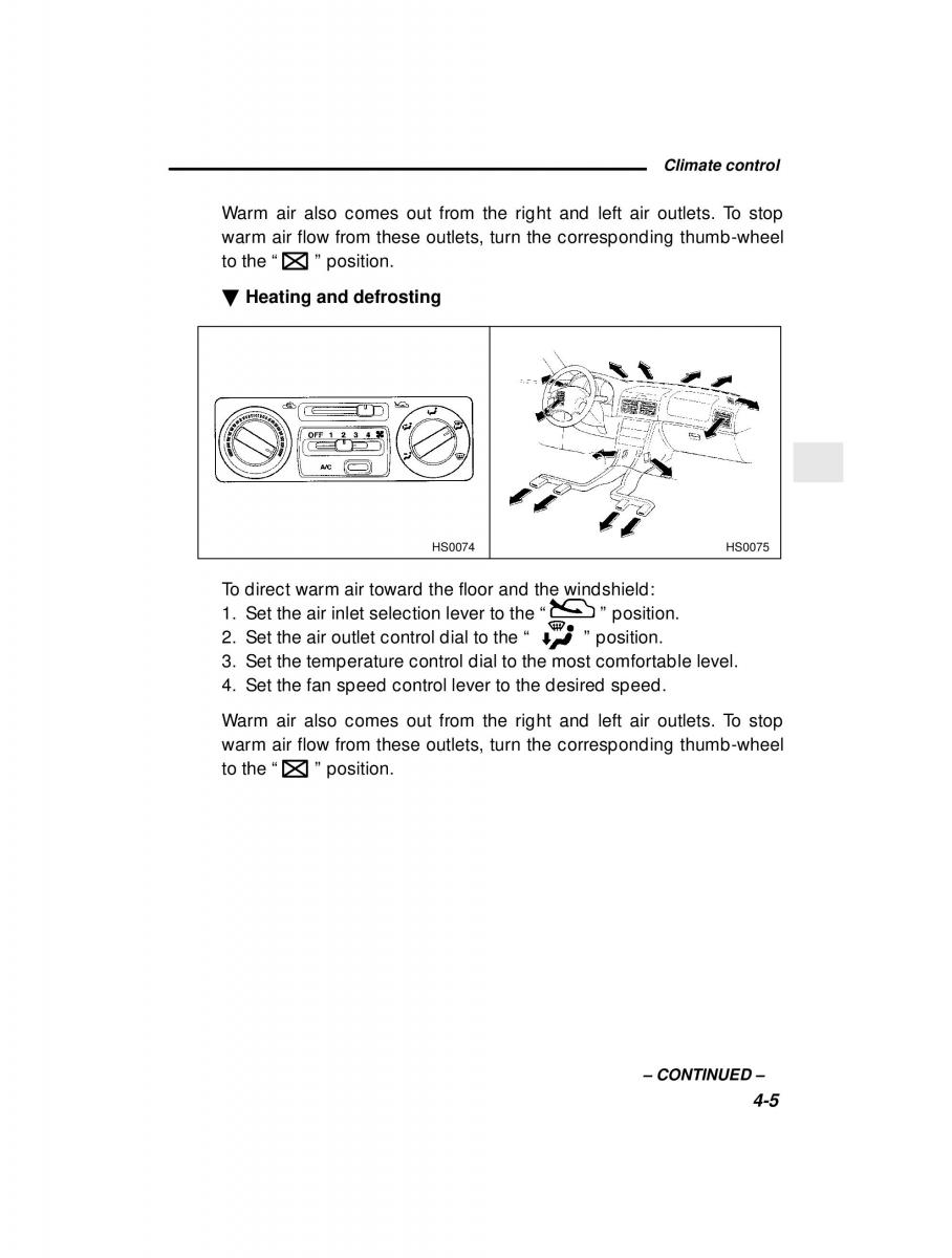 Subaru Forester I 1 owners manual / page 123