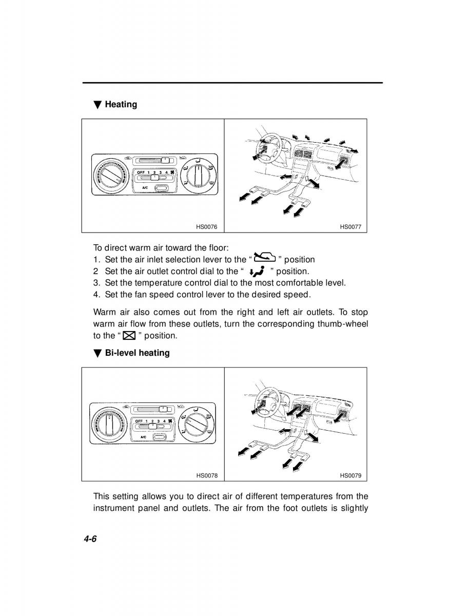 Subaru Forester I 1 owners manual / page 124