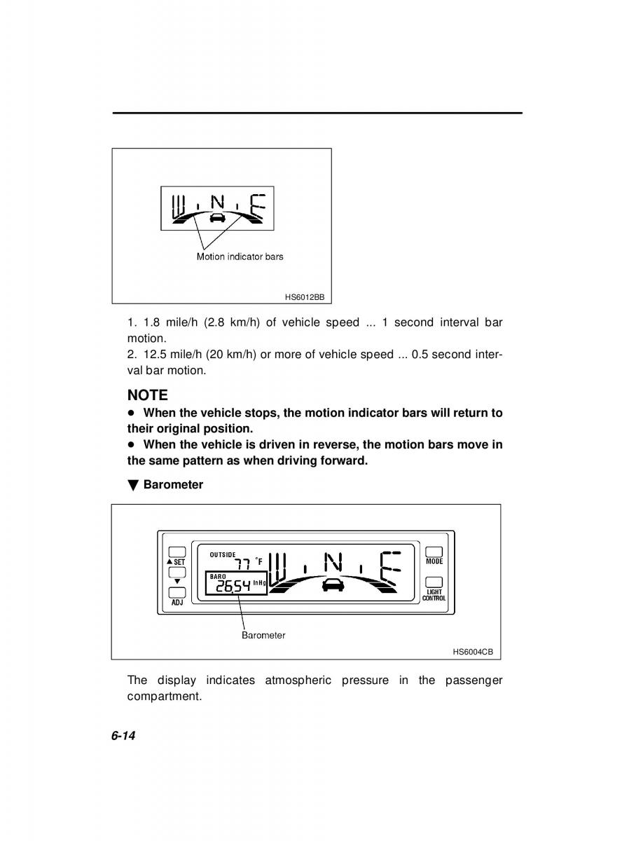 Subaru Forester I 1 owners manual / page 158