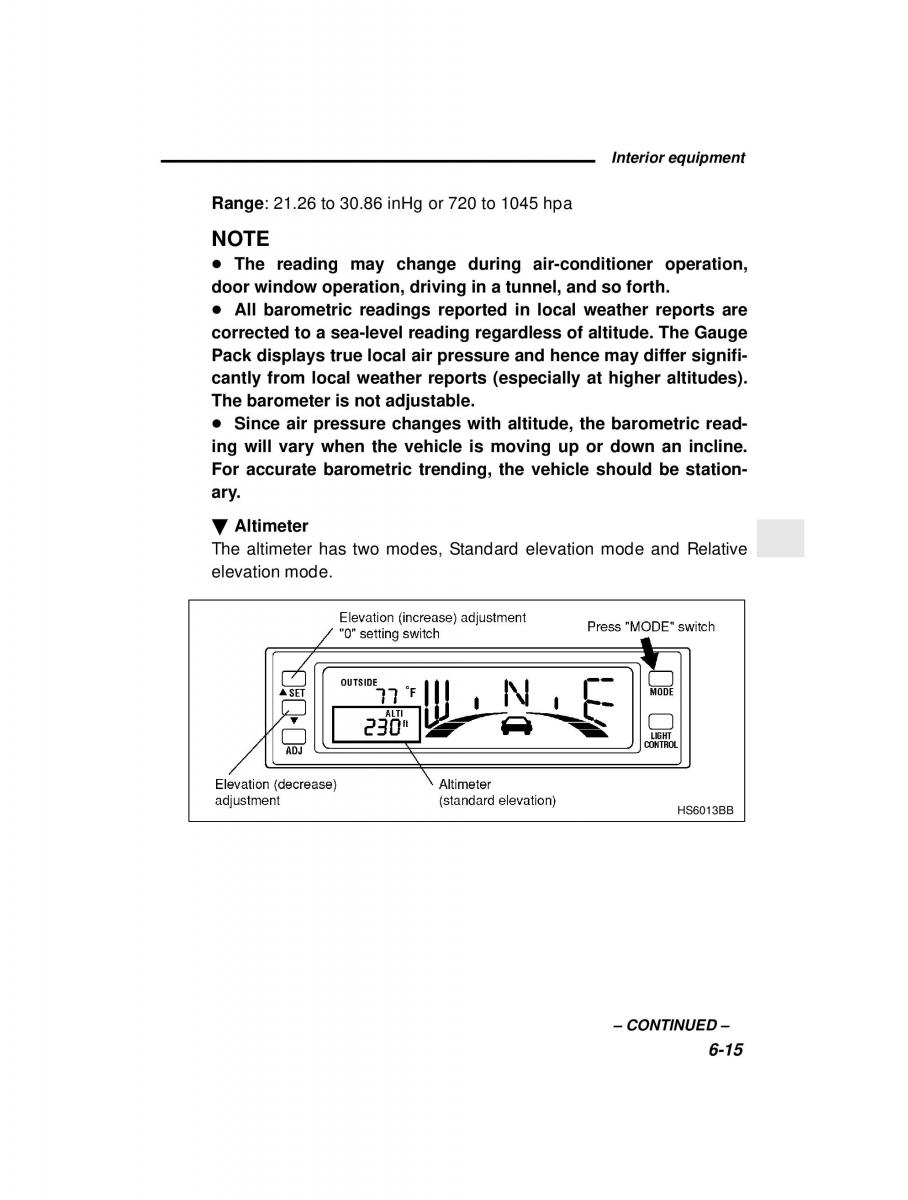 Subaru Forester I 1 owners manual / page 159