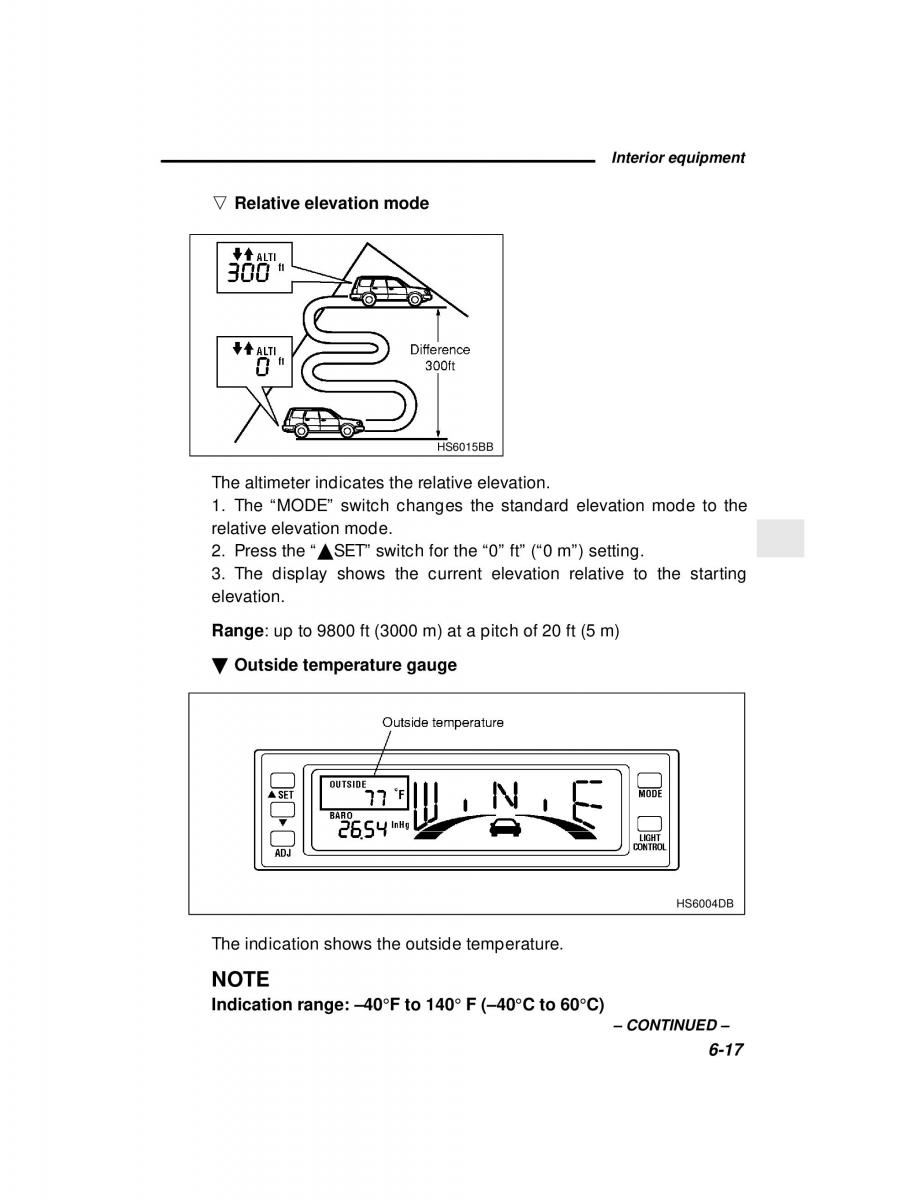 Subaru Forester I 1 owners manual / page 161