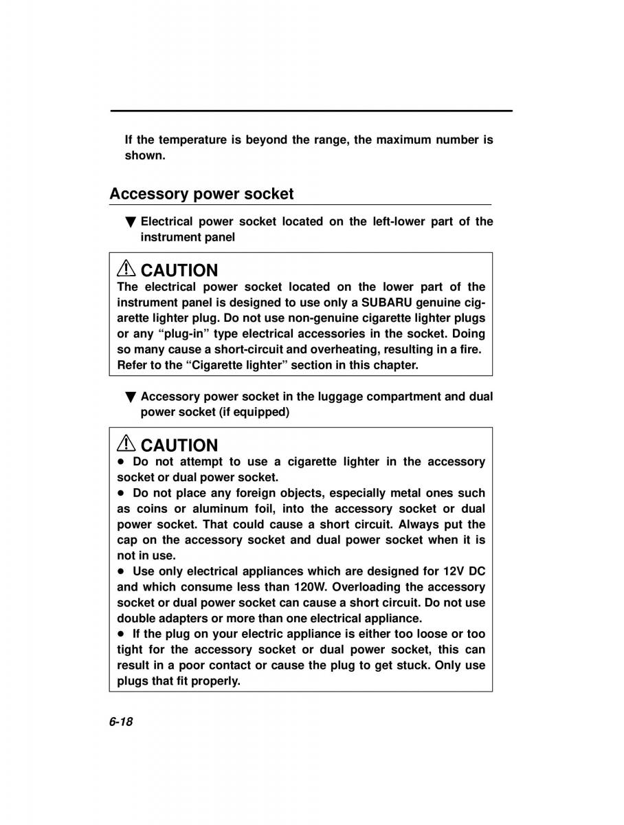 Subaru Forester I 1 owners manual / page 162