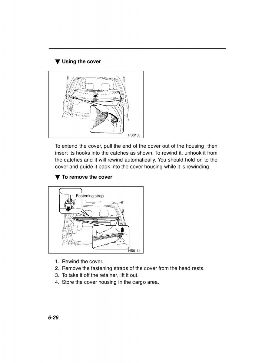 Subaru Forester I 1 owners manual / page 170