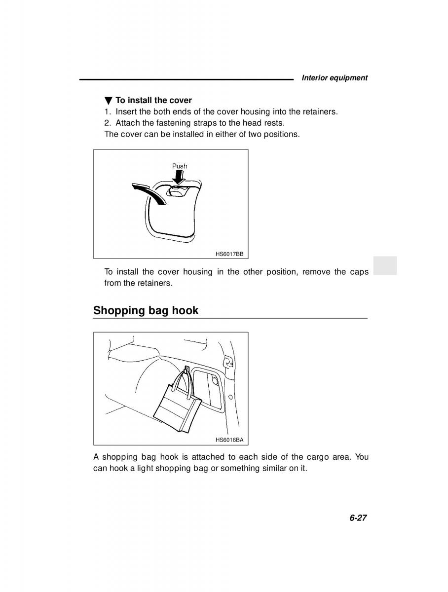 Subaru Forester I 1 owners manual / page 171