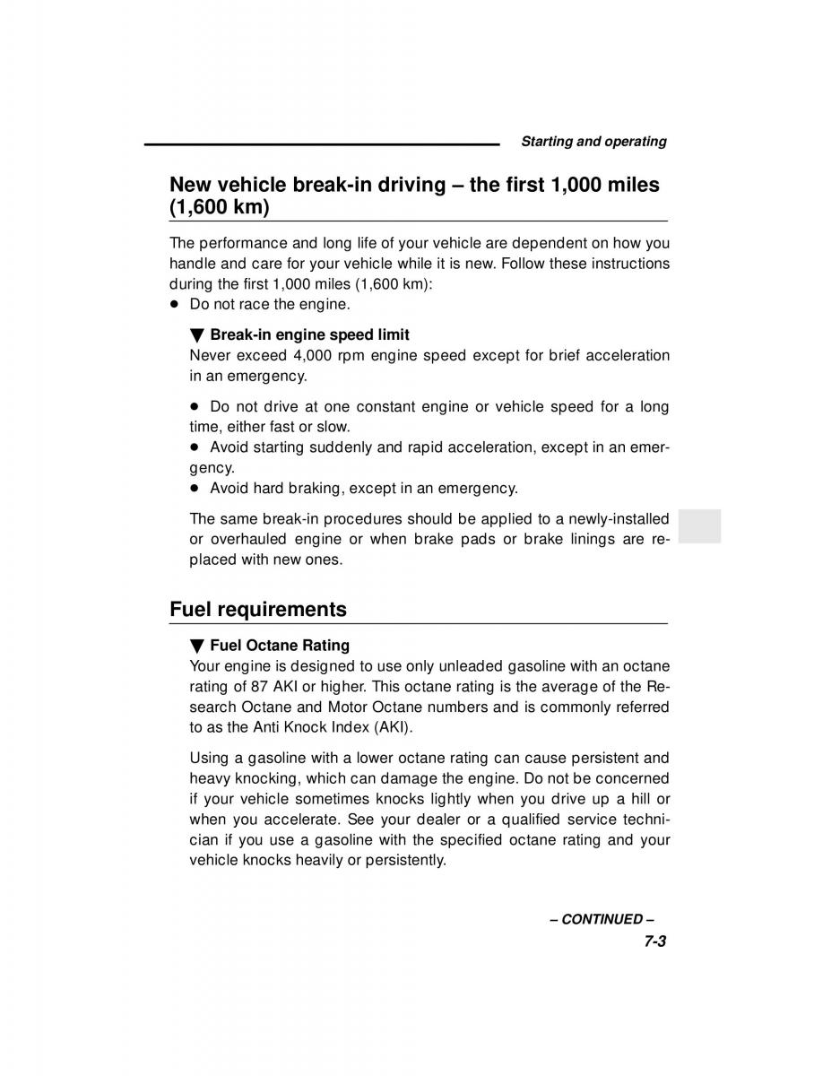 Subaru Forester I 1 owners manual / page 178