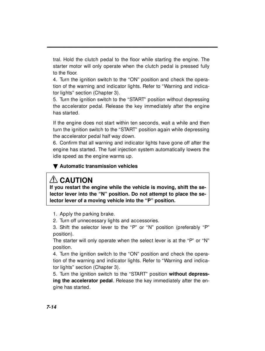 Subaru Forester I 1 owners manual / page 189