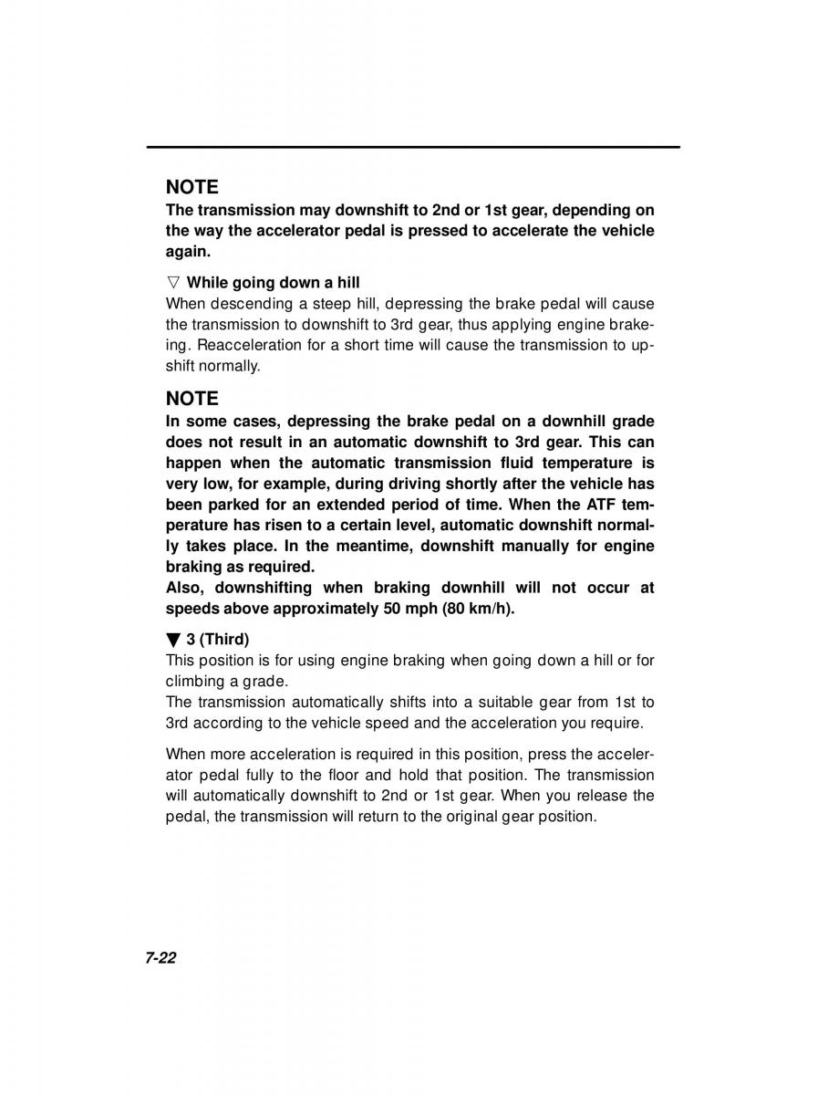 Subaru Forester I 1 owners manual / page 197