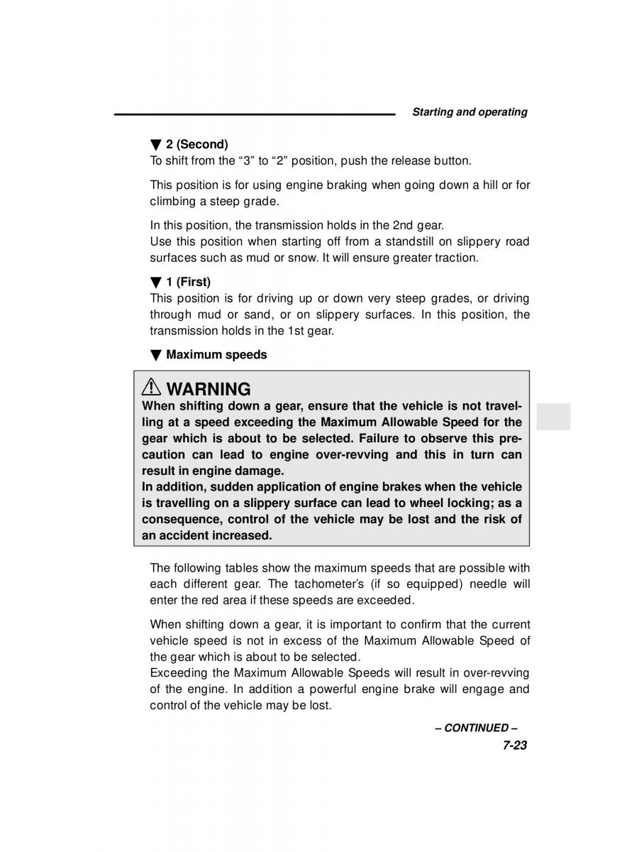 Subaru Forester I 1 owners manual / page 198