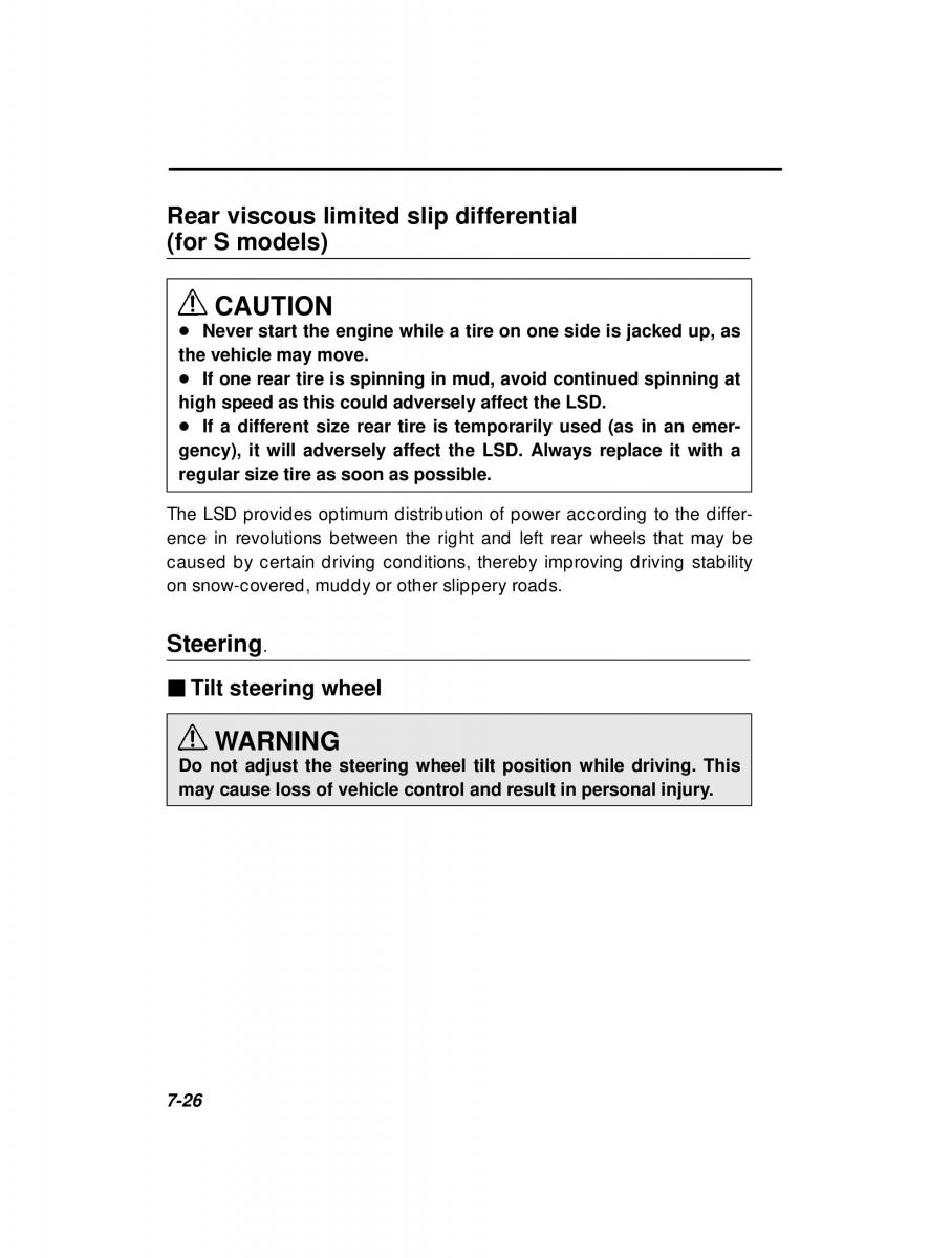 Subaru Forester I 1 owners manual / page 201