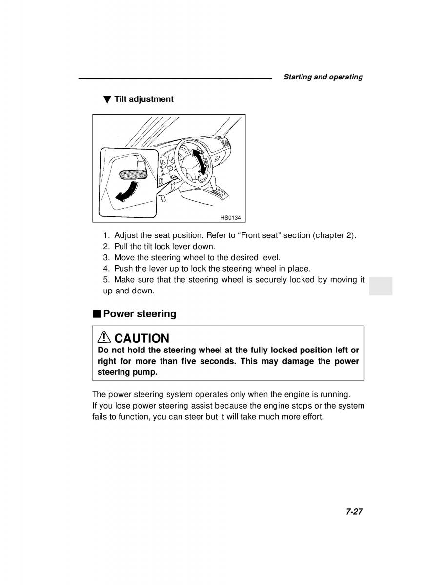 Subaru Forester I 1 owners manual / page 202