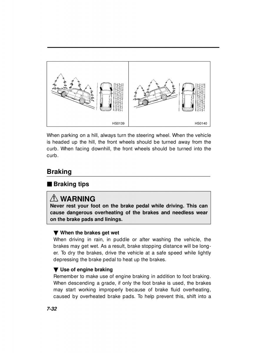 Subaru Forester I 1 owners manual / page 207