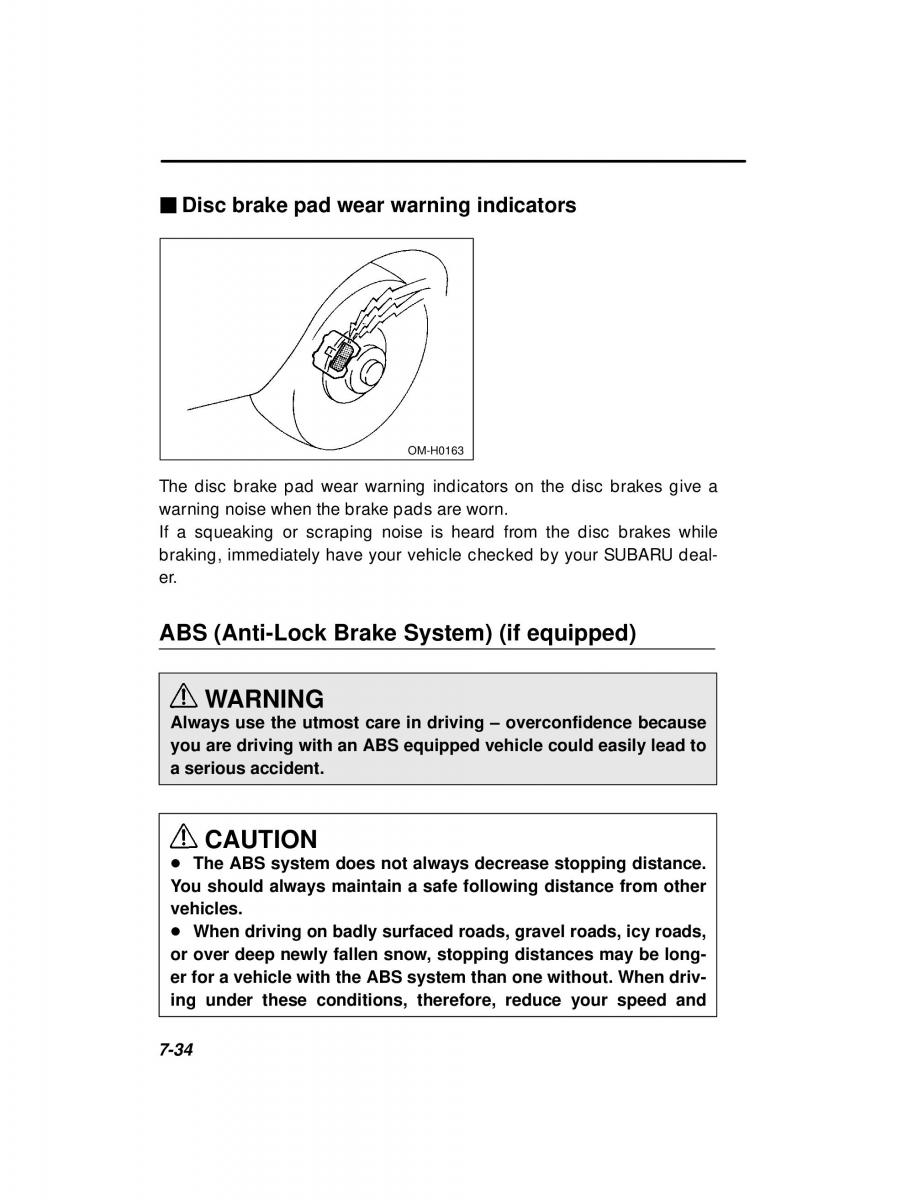 Subaru Forester I 1 owners manual / page 209