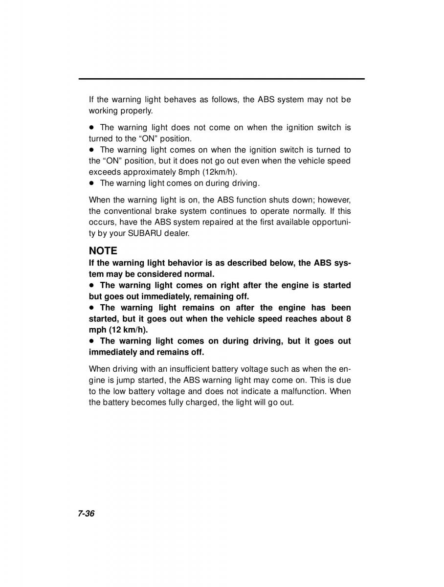 Subaru Forester I 1 owners manual / page 211