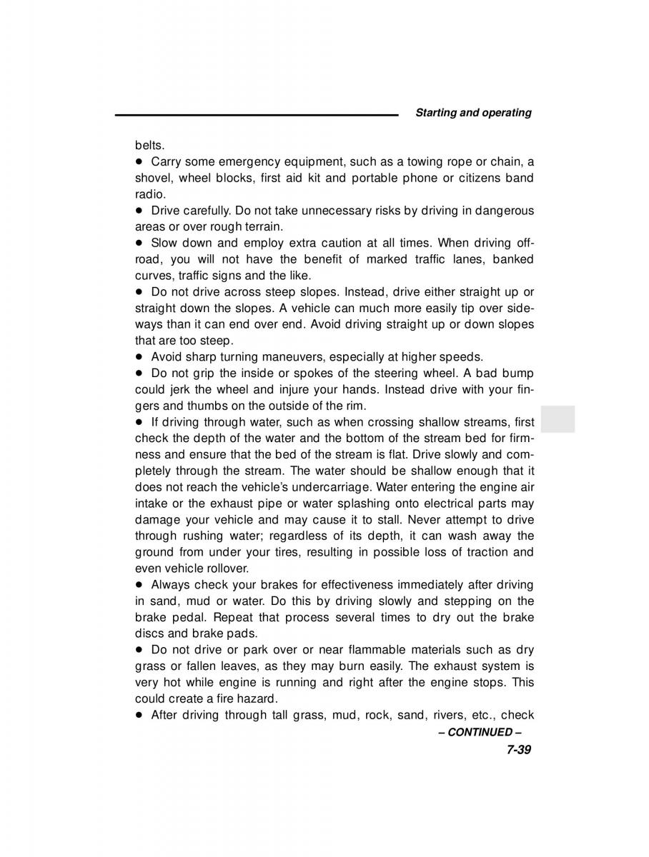 Subaru Forester I 1 owners manual / page 214