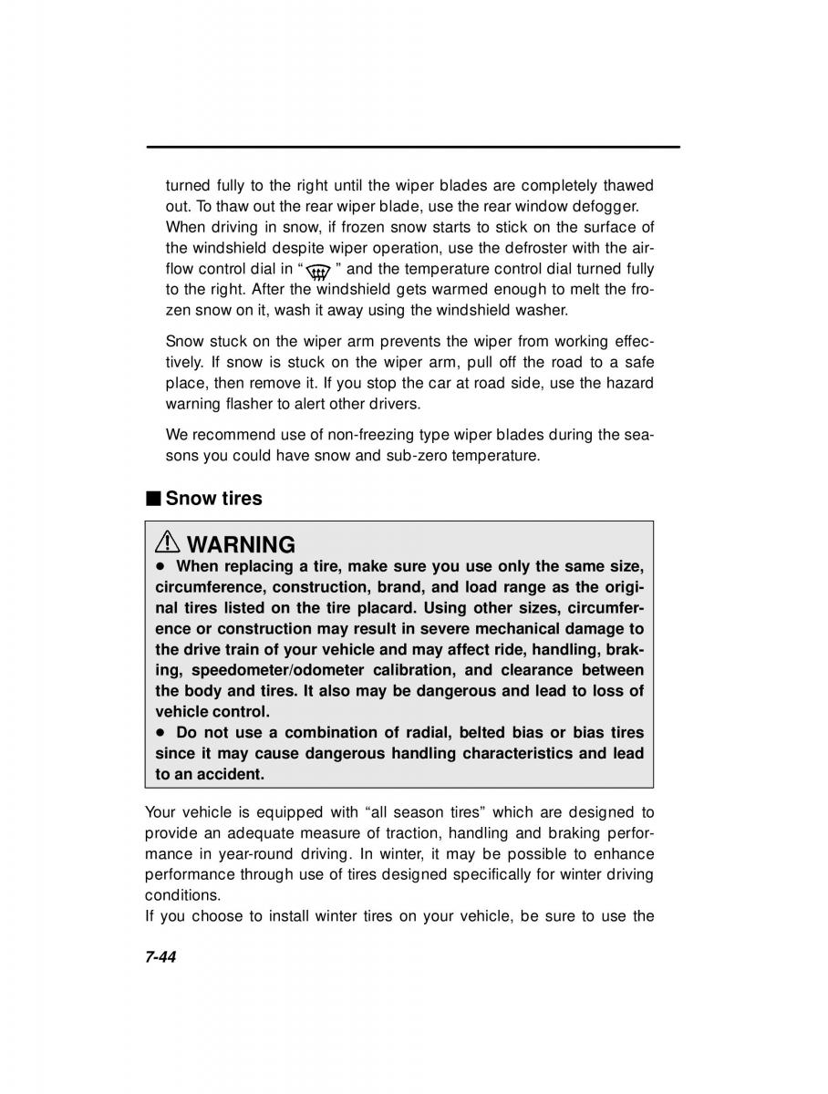 Subaru Forester I 1 owners manual / page 219