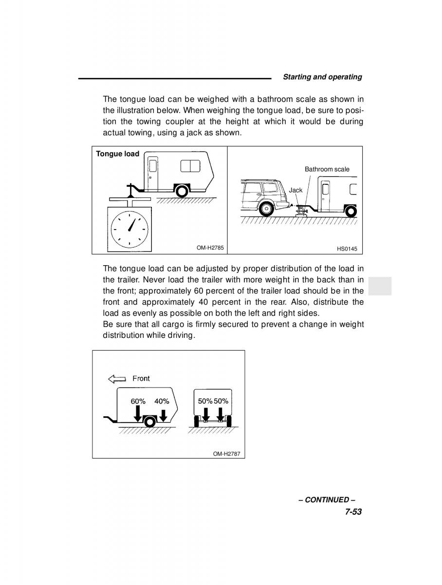 Subaru Forester I 1 owners manual / page 228