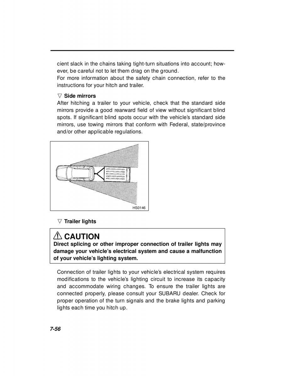 Subaru Forester I 1 owners manual / page 231