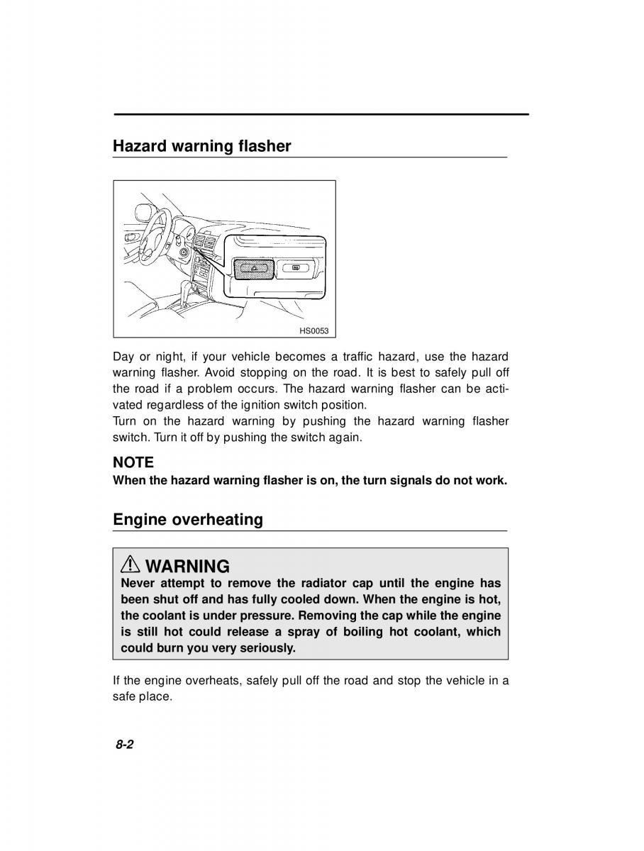 Subaru Forester I 1 owners manual / page 237