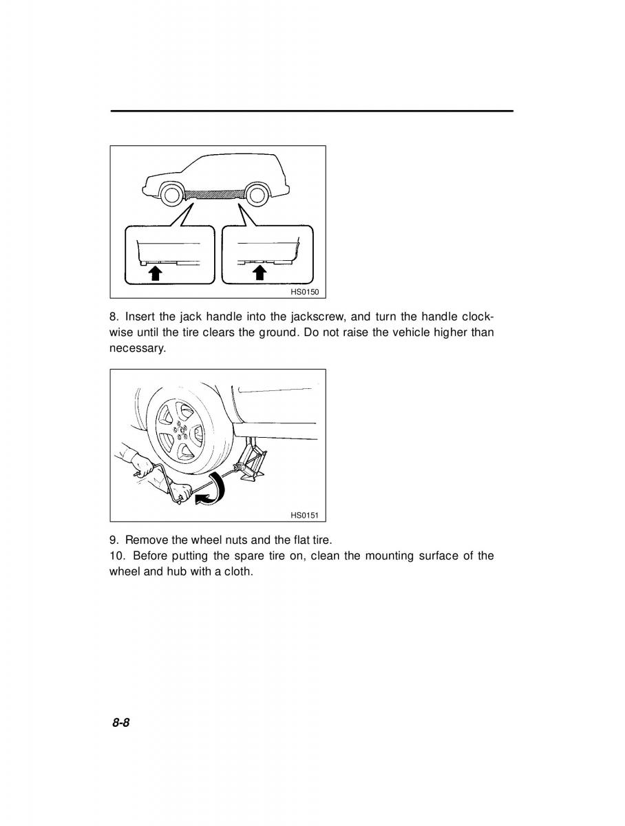 Subaru Forester I 1 owners manual / page 243