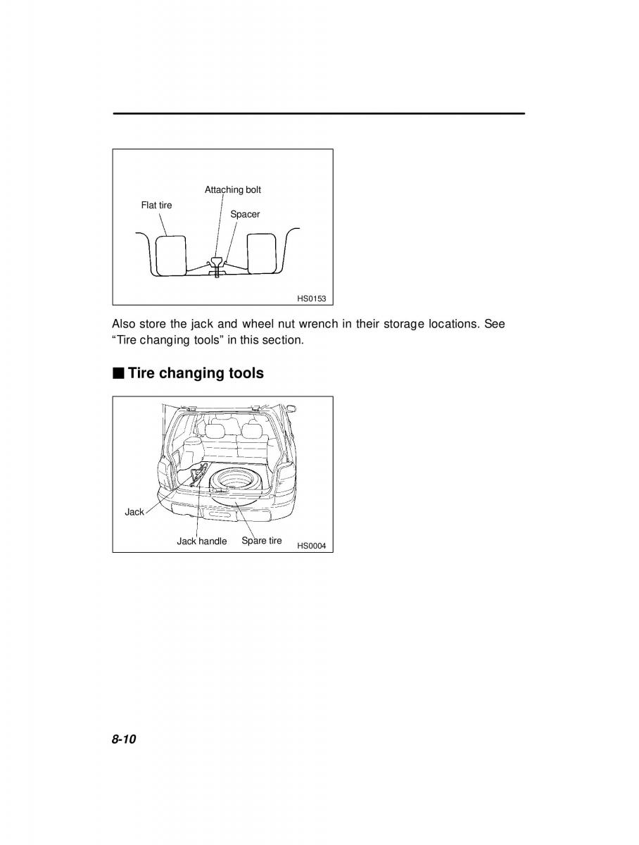 Subaru Forester I 1 owners manual / page 245