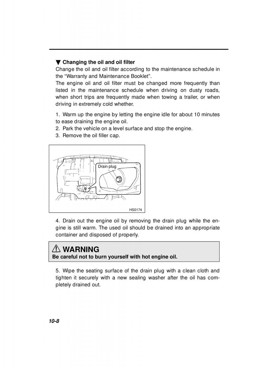 Subaru Forester I 1 owners manual / page 264