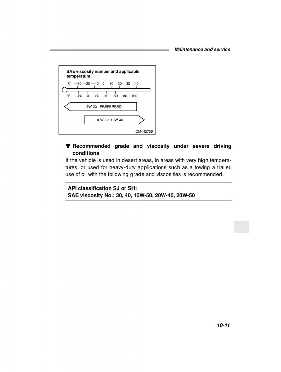 Subaru Forester I 1 owners manual / page 267