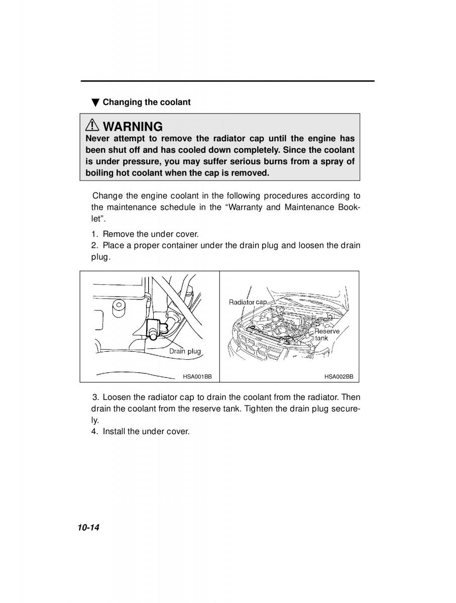 Subaru Forester I 1 owners manual / page 270