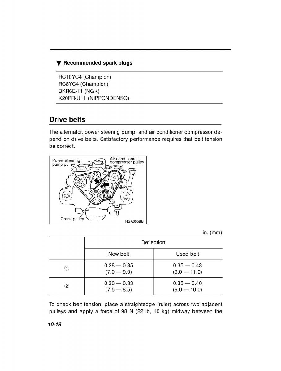 Subaru Forester I 1 owners manual / page 274