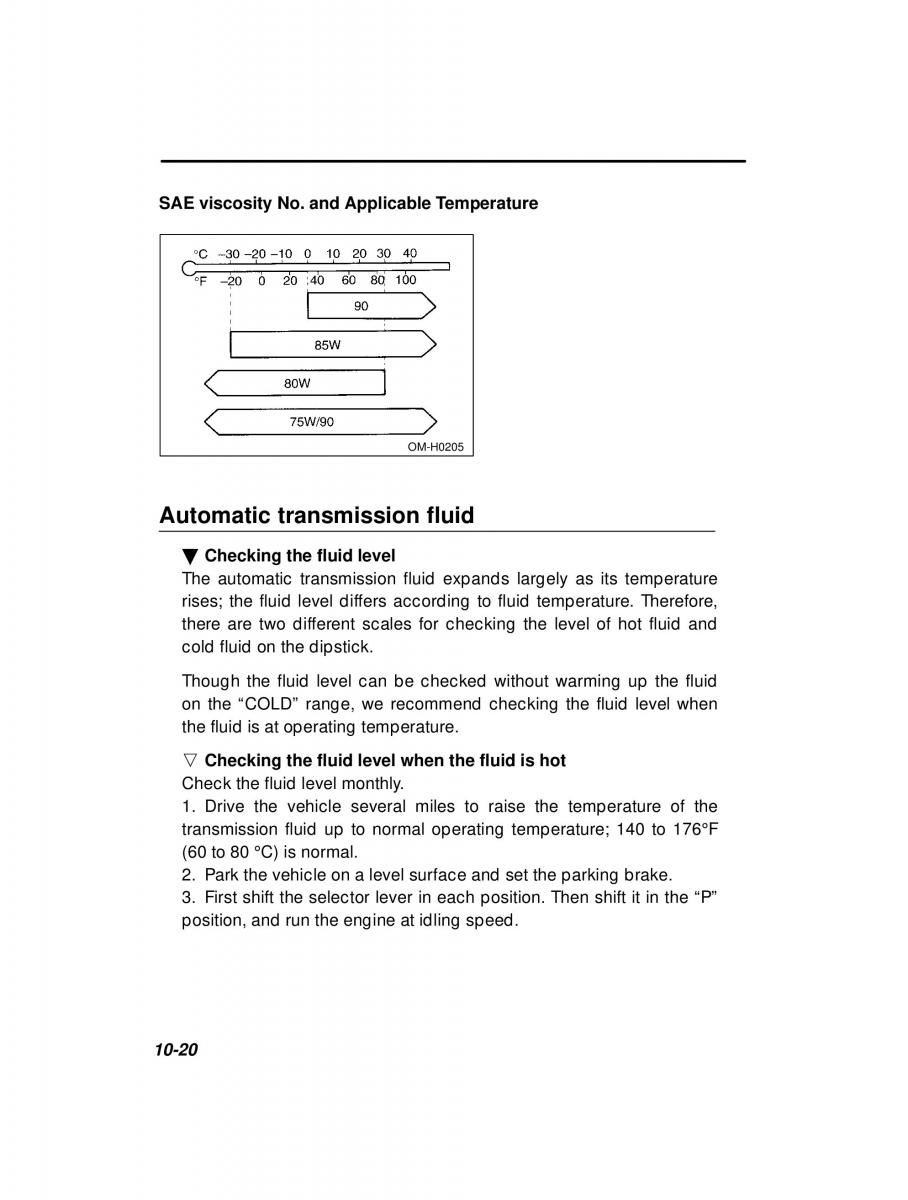 Subaru Forester I 1 owners manual / page 276
