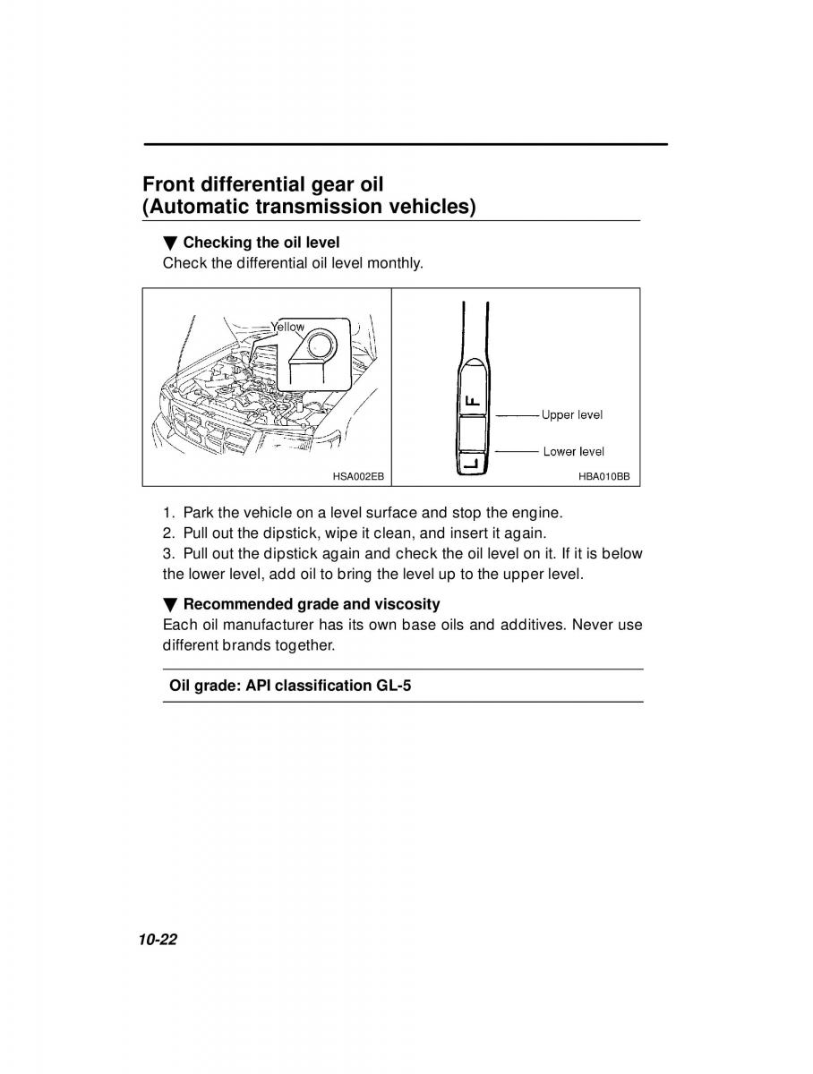 Subaru Forester I 1 owners manual / page 278
