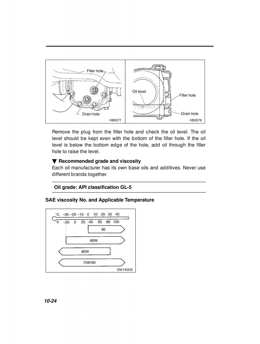 Subaru Forester I 1 owners manual / page 280