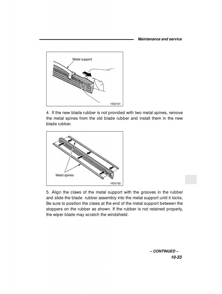 Subaru Forester I 1 owners manual / page 289